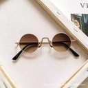 Cute children Baby children's sunglasses Korean style sun protection shading girls' sunglasses popular small round frame trendy glasses