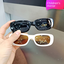 Children's glasses boys and girls catwalk fashion sunglasses small frame glasses UV protection baby sunglasses street photography trend