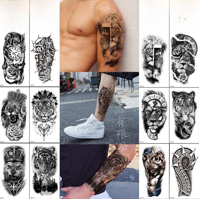 direct supply small full arm tattoo stickers flower letters animal tattoo stickers spot stickers tattoo