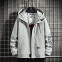 Spring and Autumn Jacket Men's Hooded Jacket Handsome Hooded Jacket Tooling High Quality Public Edition Net Edition