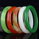 White Jade Bracelet Jade Powder Jade Bracelet Manufacturer 10 yuan Model Jade Bracelet Runs Jianghu Stall Supply