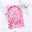 Pinduoduo Explosions Children's Jewelry Set Imitation Pearl Cartoon Jewelry Little Girl Gift Ten-Piece Set Stall Jewelry