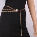 Jewelry Alloy Multi-layer Exaggerated Body Chain Female Queen's Head Retro Street Beat Waist Chain