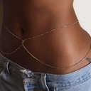 Jewelry Sexy Street Waist Chain All-match Double-layer Copper Bead Chain Body Chain Summer Fashion Beach Chain for Women