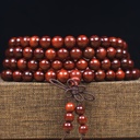 Zambia blood sandalwood 0.6 0.8 bracelet small leaf red sandalwood products rosary beads Buddha beads manufacturers