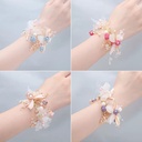 Korean Bride Wrist Flower Beautiful Super Fairy Sweet Butterfly Hand Flower Bracelet Super Fairy Wedding Gift Bridesmaid Sisters