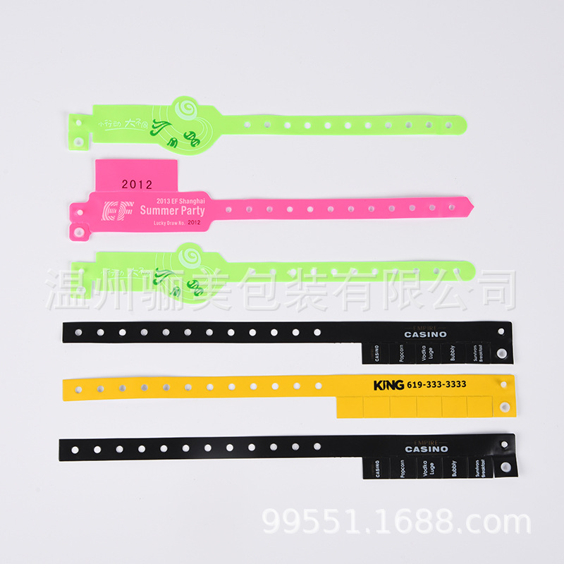 Factory hospital use identification belt patient patient mother and child identification belt can write wrist band