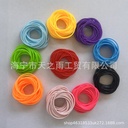 Luminous solid color 3mm thick silicone rubber band bracelet ring jewelry can tie hair thin bracelet thread 6.5mm