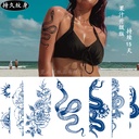 跨境专供 草本纹身贴 果汁纹身贴 英文字母半永久纹身贴纸 tattoo