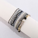 Pearl bracelet Bohemian personality Fashion natural crystal multilayer Joker bracelet manufacturers