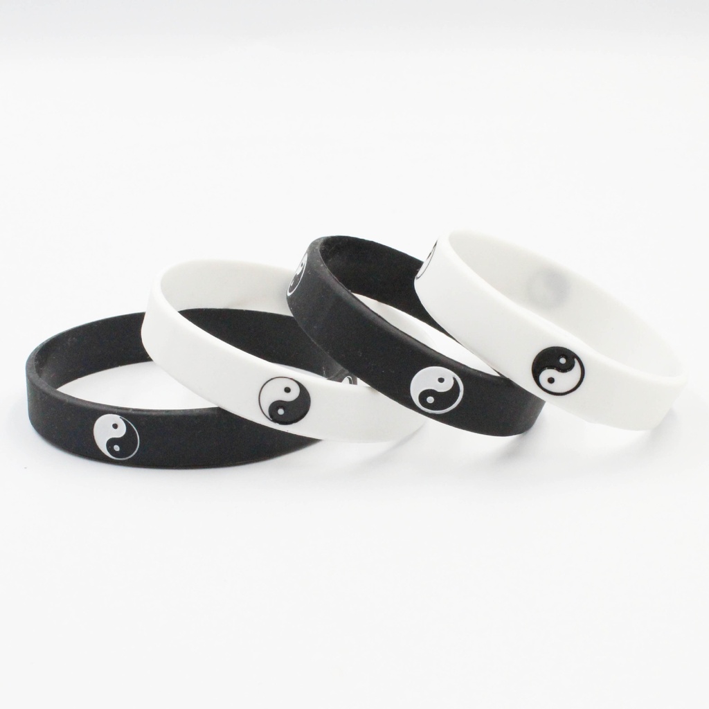 Taiji Silicone Bracelet Taiji logo Bracelet Heavy Metal Band Taiji Rock Band Bracelet Taiji Band