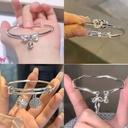 Mobius Ring Escape Princess Bow Bell Bracelet Women's Opening Adjustable Girlfriend Bracelet Temperament Jewelry