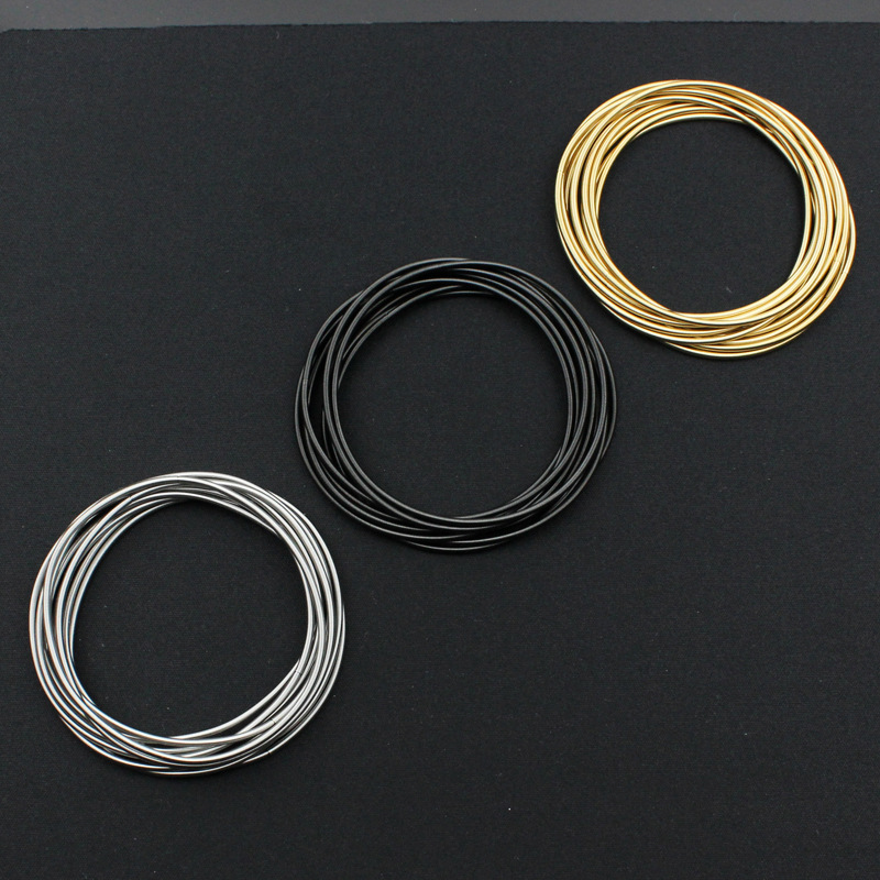 Stainless steel bracelet wire diameter 1.7mm spring 304 steel wire retractable screw can open the stainless steel bracelet