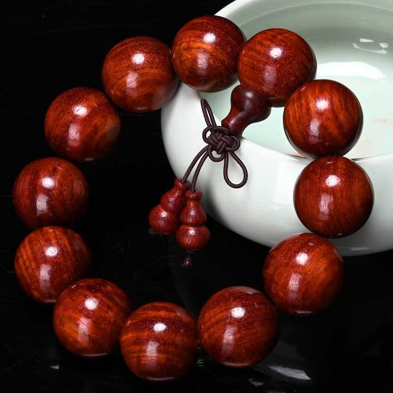 African Old Material Red Sandalwood Bracelet 2.0 Zambia Blood Sandalwood Bead 108 Bracelet Like Indian Red Sandalwood