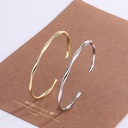 Mobius Irregular Twist Bracelet Women's Simple Artistic Cold Style Open Internet Celebrous Bracelet