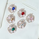 Apple Anti-glare Exquisite Love Accessories Seat-free Brooch Women's All-match Elegant Pin Fixed Clothes Suit Collar