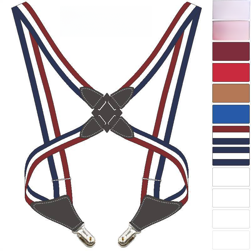 source holster elastic strap clip side clip cross adult men's and women's suspenders