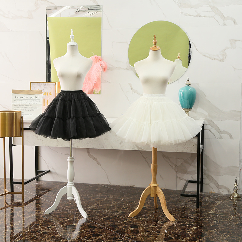 Spring and summer lolita skirt cosplay daily support glass gauze/organza petticoat lolita skirt skirt skirt