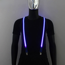 source LED luminous suspenders leisure and entertainment men's and women's straps three clip two-style luminous straps