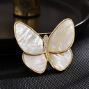 luxury broken Cocoon Butterfly Natural fritillary butterfly brooch fashion elegant long princess same style corsage in stock