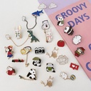 Cute drop oil Japanese brooch ins personality badge cartoon pin girl clothes bag pendant student jewelry