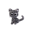 direct high-grade diamond kitten brooch personalized fashion animal corsage collar pin fashion products