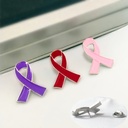 合金滴油爱心红丝带标识胸针艾滋徽章HIV国际符号公益活动宣传标