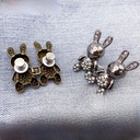 Decorative Buckle Metal Rabbit Waist Buckle Clothing Accessories Pin Rabbit Buckle Accessories Jewelry Brooch Creative Cartoon Buckle