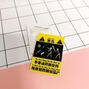 Acrylic brooch don't touch my stationery so as not to lose everything schoolbag badge pin