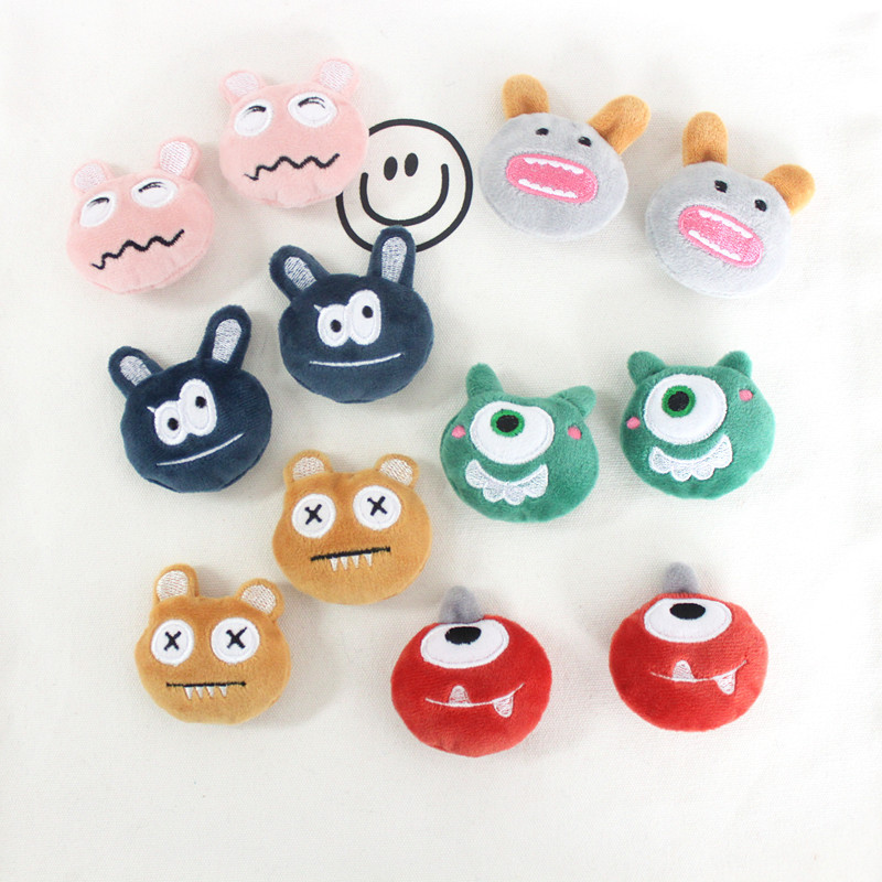 Japanese wool monster cute cartoon plush doll brooch accessories bag pin clothes socks scarf accessories accessories