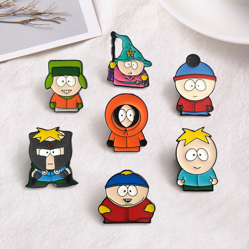 Brooch- cartoon animation South Park character badge pin e-commerce