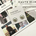 High-end fashion brooch female Pearl magnetic buckle female ornament pin dual-use headscarf