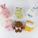 Cute Cute Plush Cartoon Big Mouth Rabbit Rabbit Hippo Doll Bag Accessories Brooch Scarf Accessories Accessories