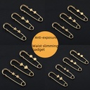 Advanced Sense Pin Waist Artifact Metal Fixed Clothes Anti-running Brooch Waist High-end Pants Accessories for Women