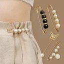 Waist Pin Accessories Fixed Clothes Tightening Waist Change Small Artifact Waist Buckle Anti-running High-end Brooch for Women