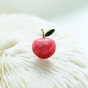 Small fragrant style peach brooch high-end women's cute fruit pin anti-light buckle collar pin trouser waist tightening artifact