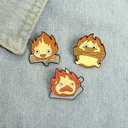 Cartoon Creative Cute Method Brooch Jewelry Personalized Small Fire Man Firewood Shape Brooch Accessories Badge