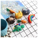 Nepal Handmade Kitten Puppy Dinosaur Rainbow Wool Felt Childlike Cute Brooch Pin Scarf Bag Accessories