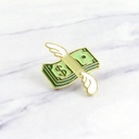 Fashion Creative Pin Wings Dollar Personality Design Drip Brooch Exquisite Flying Dollar Badge