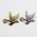 F029 Hipster retro domineering Eagle male chest pin buckle Soaring Eagle badge personalized accessories