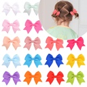 ins Mini Kids Bow Hair Clip Baby Baby Hair Clip Solid Color Girl Simple Side Clip 325