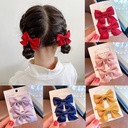 Children's Hairpin Bow Headwear Little Girl Hair Accessories Girl's Cyber Celebrity Clip Baby Hairpin