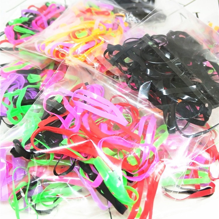 Korean version of black color does not hurt the hair adult children disposable rubber band bag hair band stall shop gifts