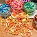 Children's rubber band does not hurt hair color canned lace rubber band Girls high elastic hair band baby head rope