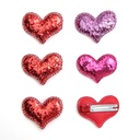 Spot hot cartoon girl hair accessories ultrasonic fabric glitter love does not hurt hair duck bill clip side clip