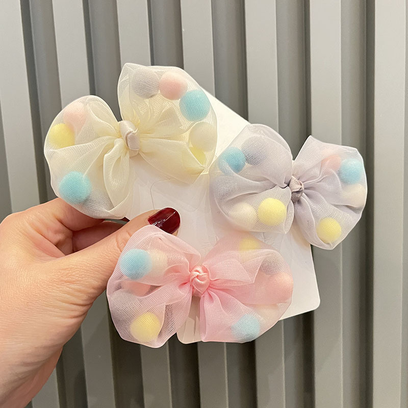 [Small ] bow hair clip girls spring and summer hair clip Korean Princess side clip girls handmade hair accessories