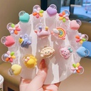 Children's Korean Cartoon Rainbow Small Grab Clip Bangs Broken Hair Cards Do Not Hage Hair Qi Yan Hairpin Girls Small Clip Head