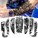 Small full arm waterproof tattoo stickers factory spot symbol totem animal skull small arm tattoo stickers