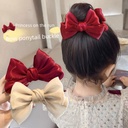 Meatball Head Fixed Artifact Grab Clip Girl's Bow Hair Accessories Children's Hairpin Girl's Clip Headdress