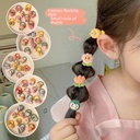 Children's Thumb Cartoon Cute Hair Ring Headwear Girls' Baby Tie Small Pull Pull Rubber Tendon Does Not Harm Hair Elastic Head Rope